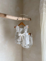 ［Anne shirley］Flower ribbon frill set up