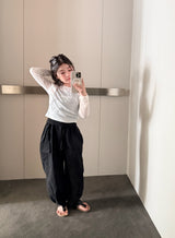 ［comma］Linen jogger pants
