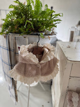 ［marron］Mini lace bear cape