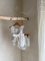 ［Anne shirley］Flower ribbon frill set up