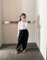 ［comma］Linen jogger pants