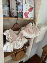 ［marron］Mini lace bear cape