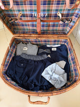 ［jujua］Pocket check balloon pants