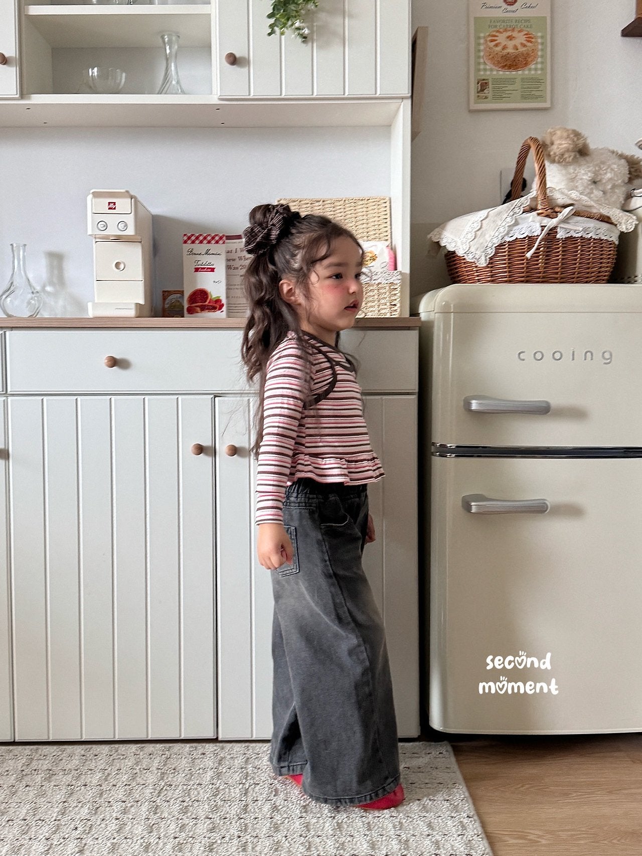 ［second moment］Barbie stripe frill tops