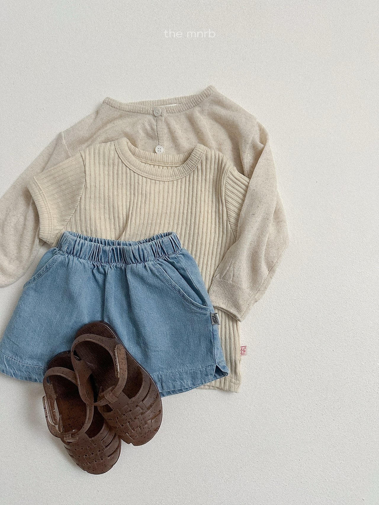［minirobe］Bella ribbed tee