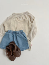［minirobe］Bella ribbed tee