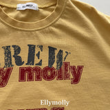 ［ELLY MOLLY］Crew boxy tee