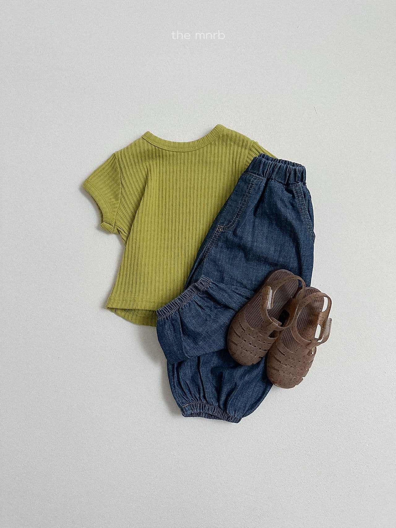 ［minirobe］Bella ribbed tee