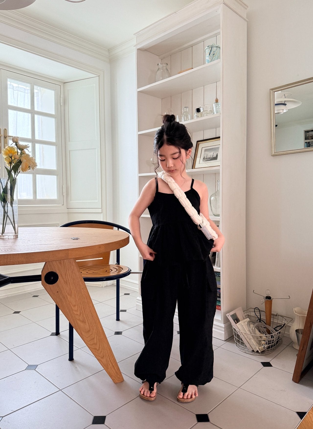 ［comma］Linen jogger pants