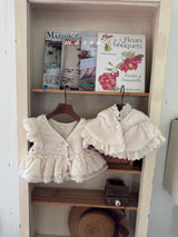 ［marron］Mini lace bear cape