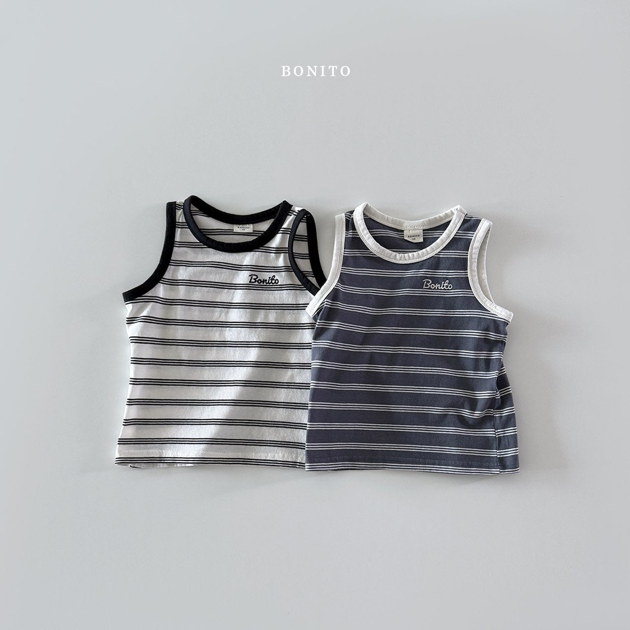 ［Bonito］Double stripe sleeveless