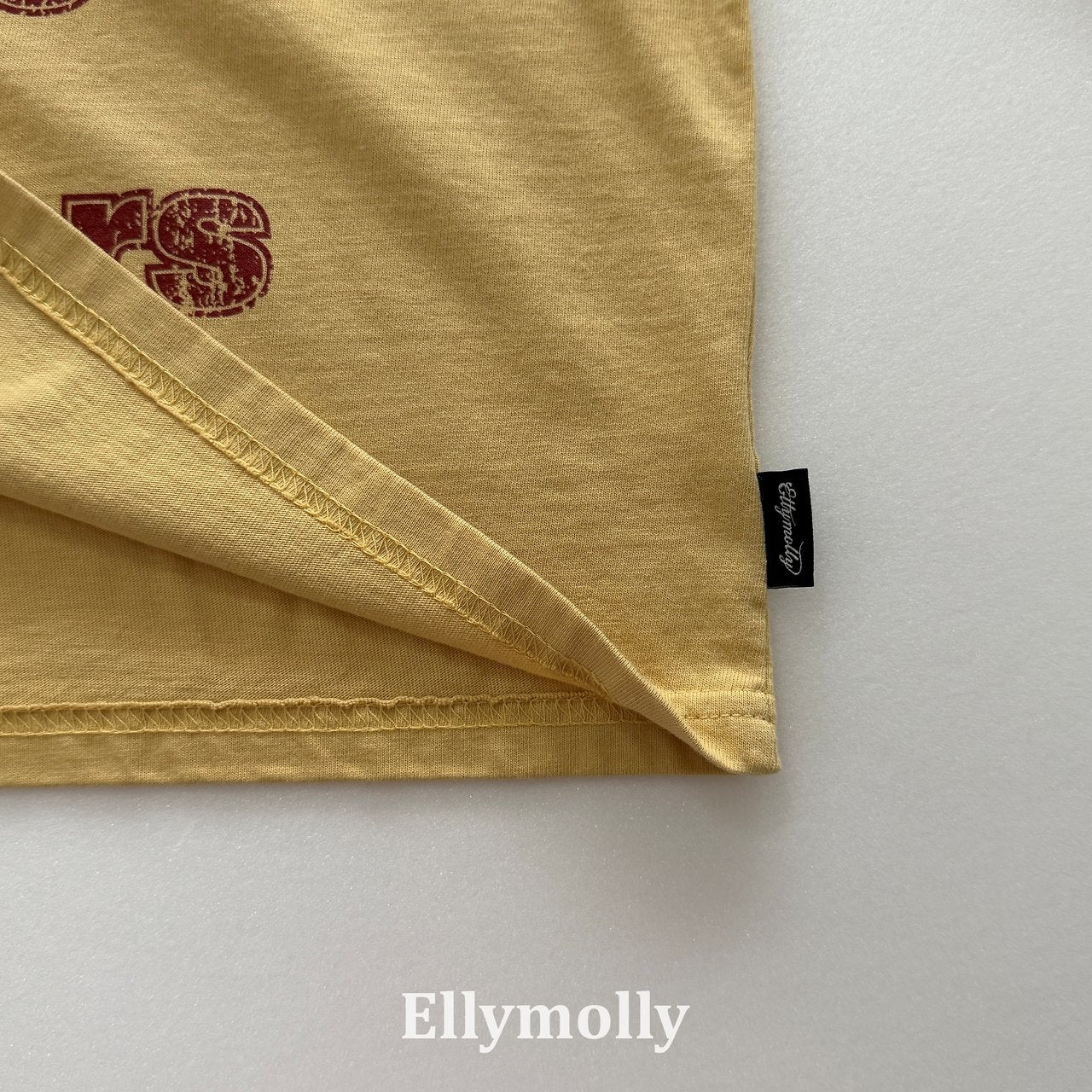 ［ELLY MOLLY］Crew boxy tee