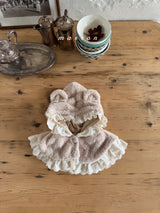 ［marron］Mini lace bear cape