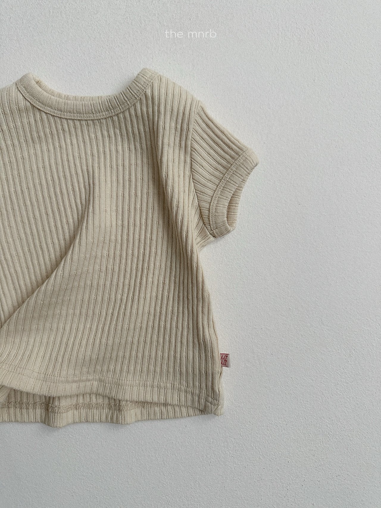 ［minirobe］Bella ribbed tee