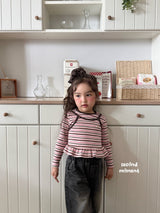 ［second moment］Barbie stripe frill tops
