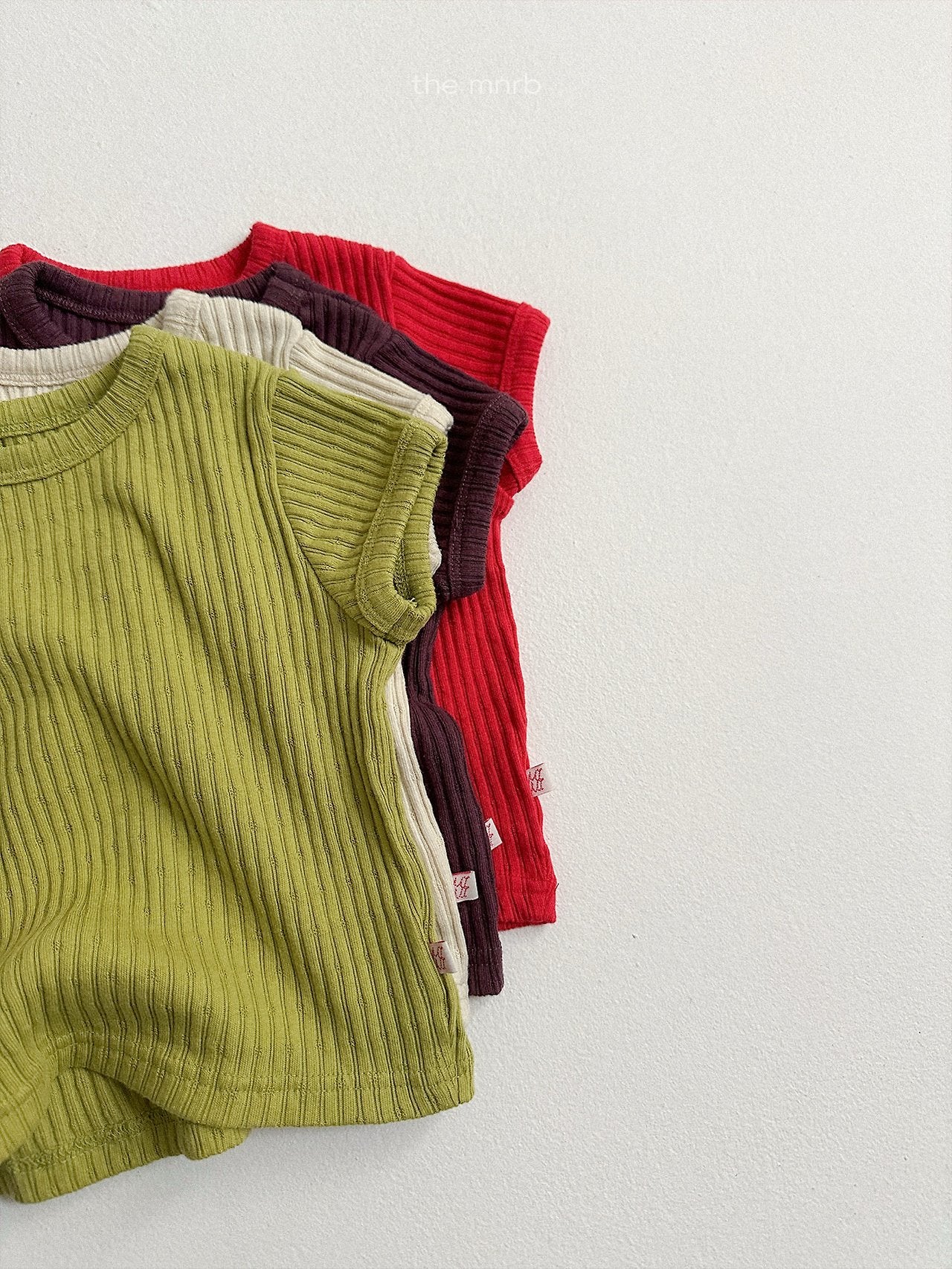 ［minirobe］Bella ribbed tee