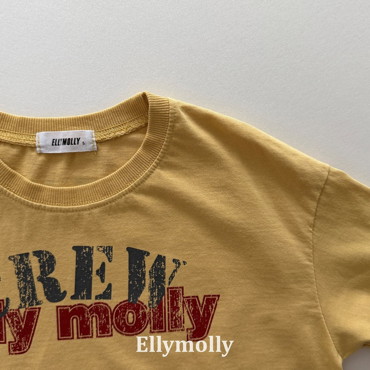 ［ELLY MOLLY］Crew boxy tee