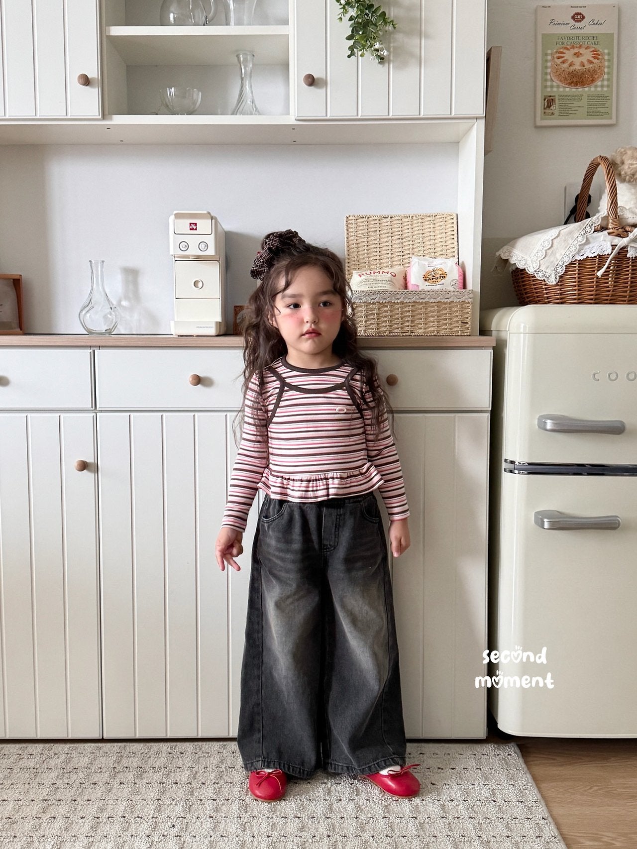 ［second moment］Barbie stripe frill tops