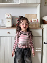［second moment］Barbie stripe frill tops