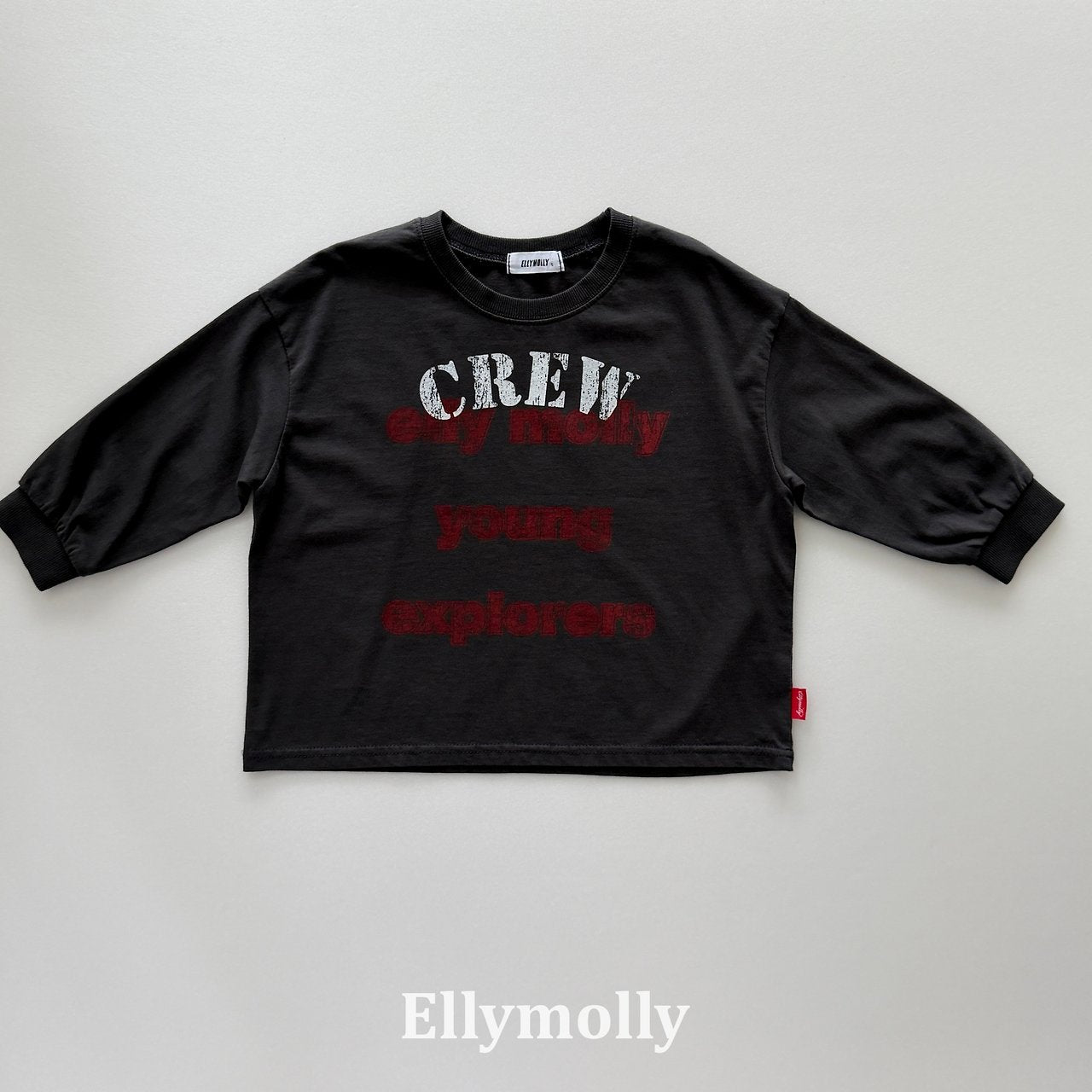［ELLY MOLLY］Crew boxy tee