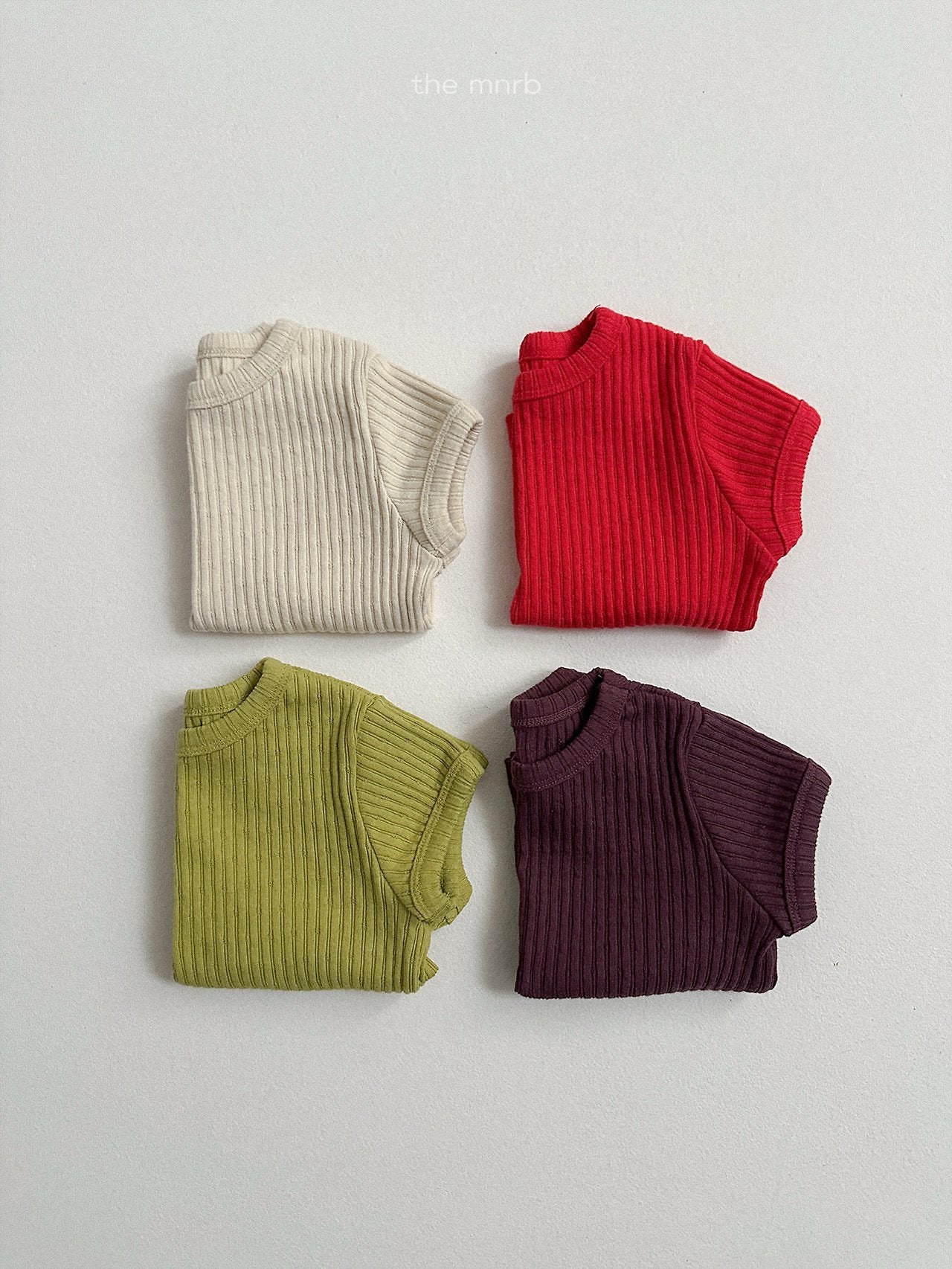 ［minirobe］Bella ribbed tee