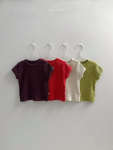 ［minirobe］Bella ribbed tee