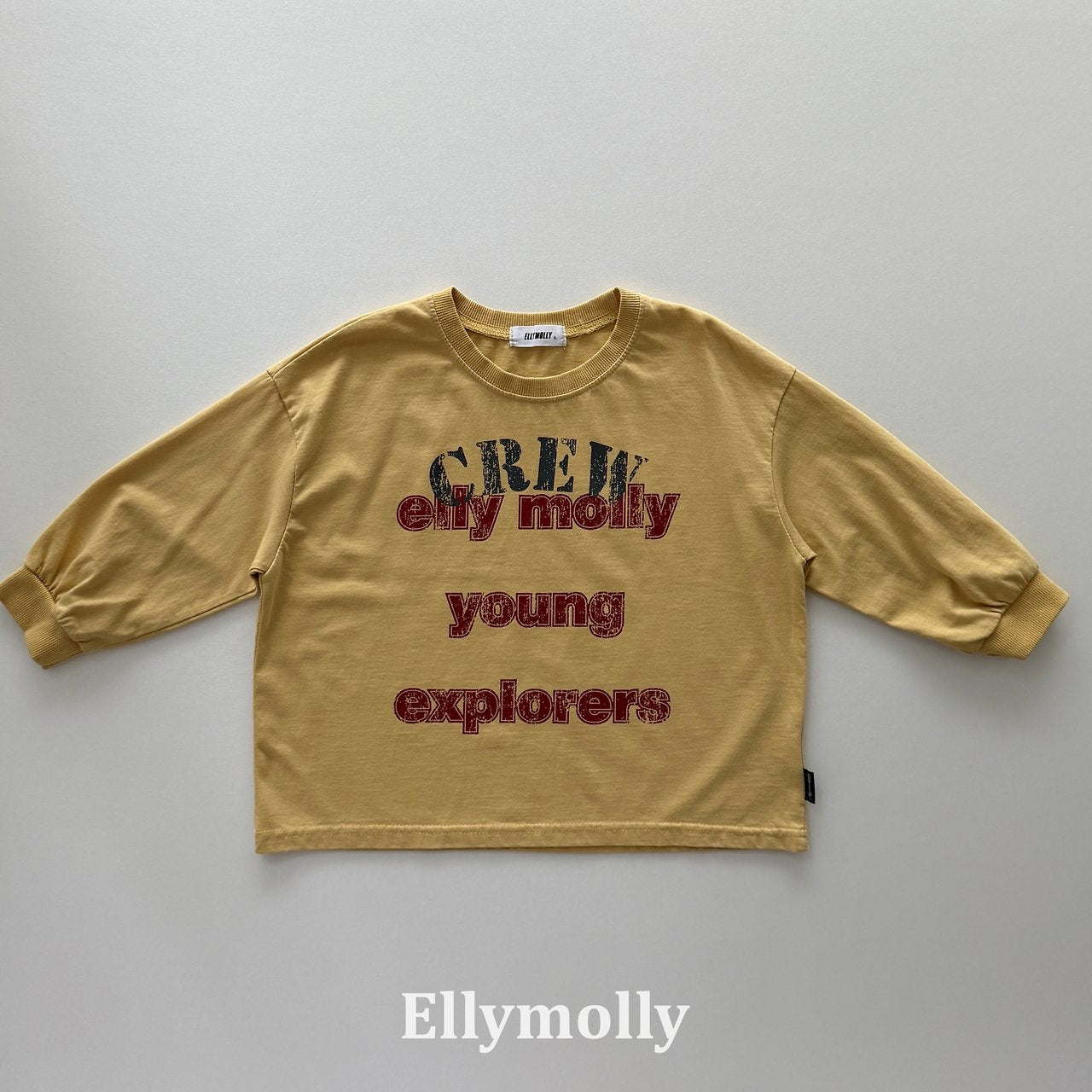 ［ELLY MOLLY］Crew boxy tee