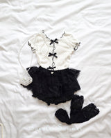 ［Bonaloi］2 way ribbon tee