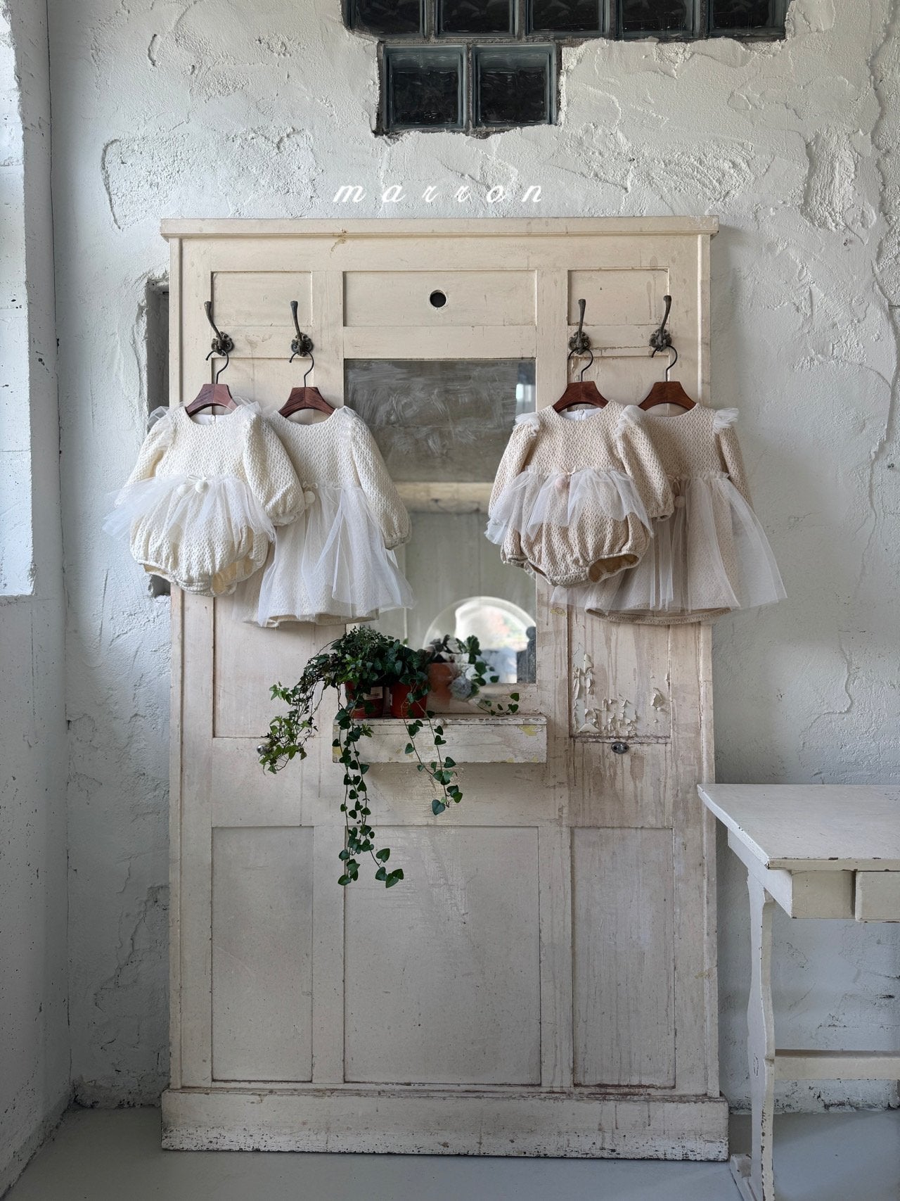 ［marron］Cherry shasha dress