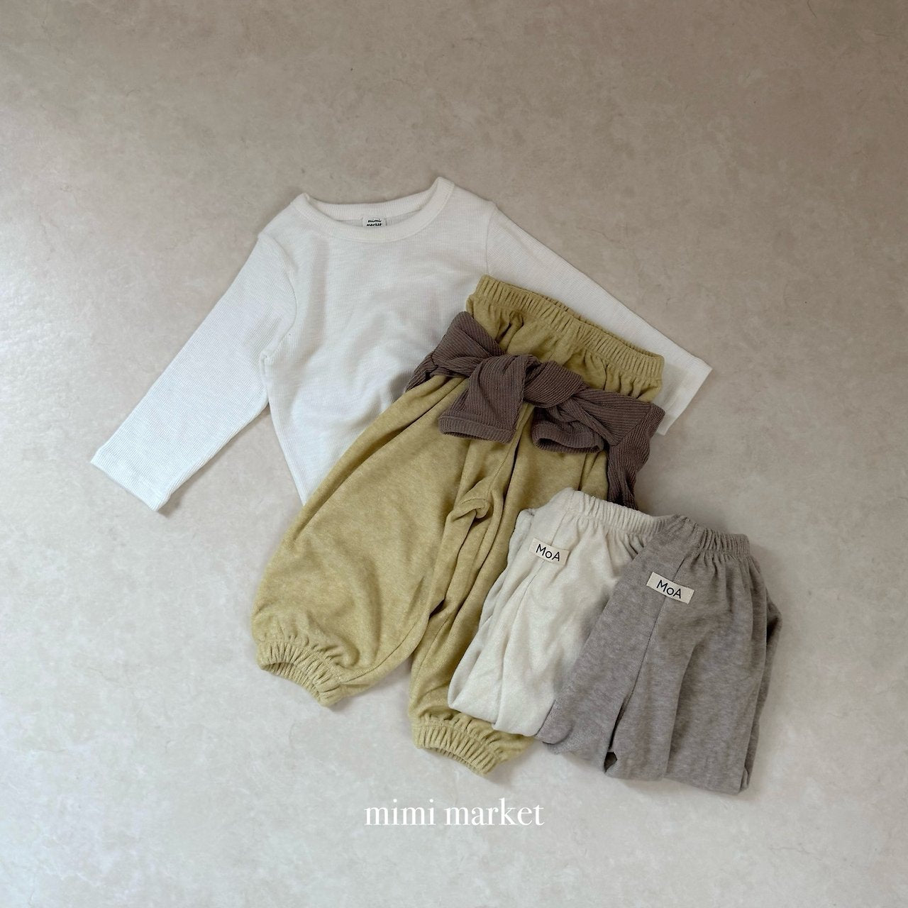［mimi market］Terry jogger pants