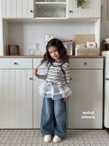 ［second moment］Barbie stripe frill tops