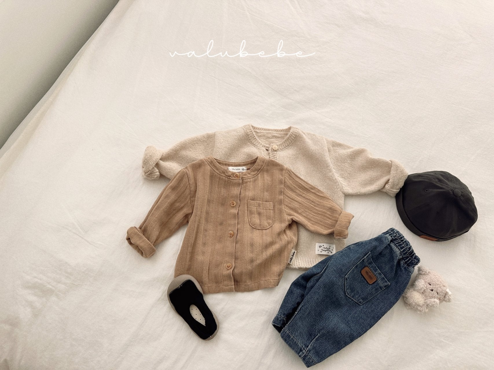 ［valubebe］2way henry neck shirt (baby & kids)