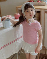 ［Bonaloi］2 way ribbon tee