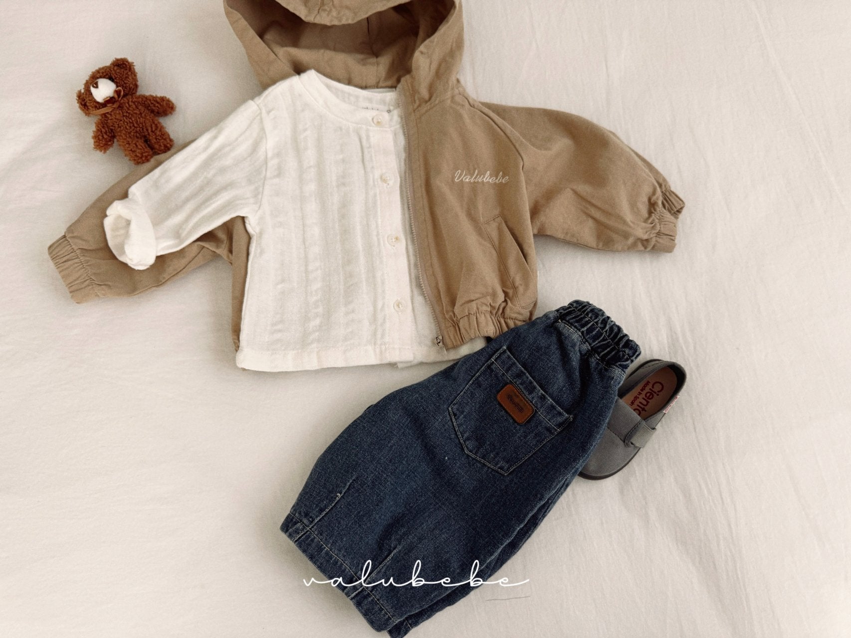 ［valubebe］2way henry neck shirt (baby & kids)