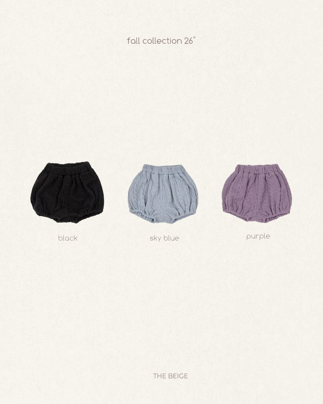 ［The beige］Knit Pumpkin Pants