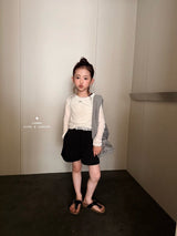 ［comma］Lettering band short pants