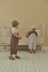 ［The beige］Binding overalls