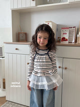 ［second moment］Barbie stripe frill tops