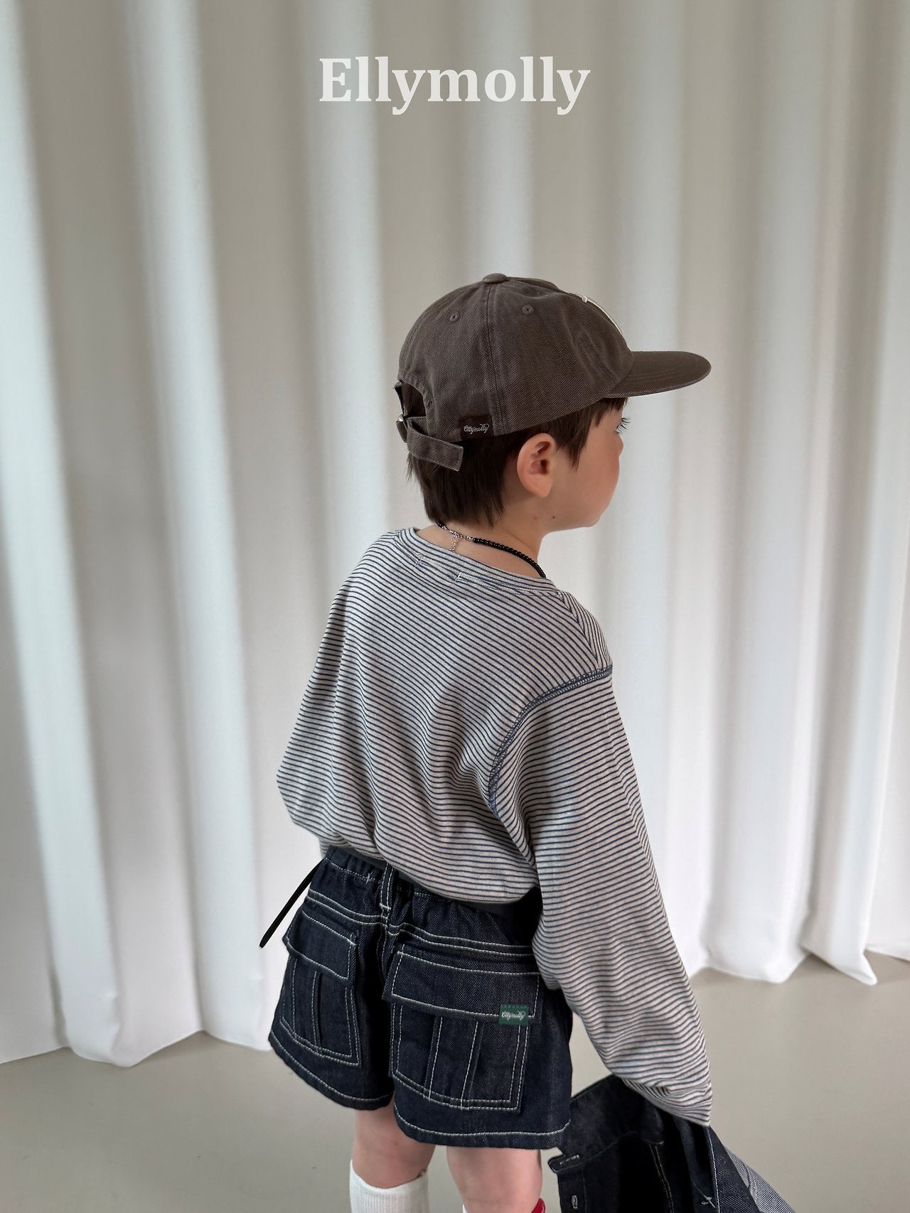 ［ELLY MOLLY］Worth it stripe tops