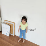 ［merry go round］Square neck short sleeve tee (kids & mom)