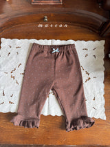 ［marron］Dot ribbon bebe set
