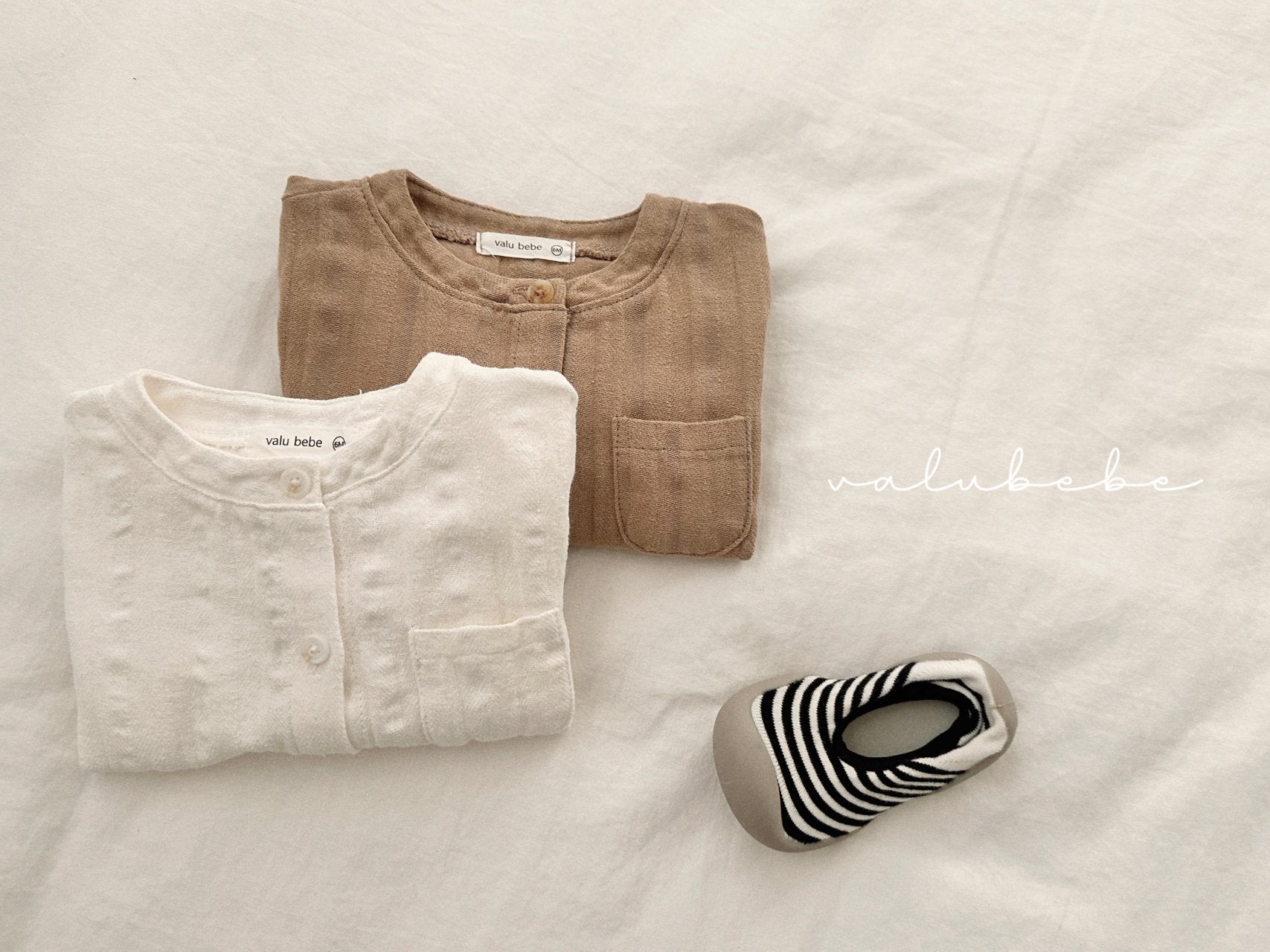 ［valubebe］2way henry neck shirt (baby & kids)