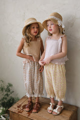 ［FLO］Derby flower lace pants