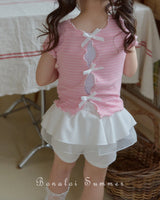 ［Bonaloi］2 way ribbon tee