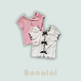 ［Bonaloi］2 way ribbon tee