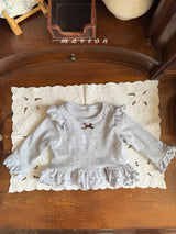 ［marron］Dot ribbon bebe set