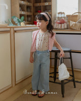 ［Bonaloi］Cool summer denim pants