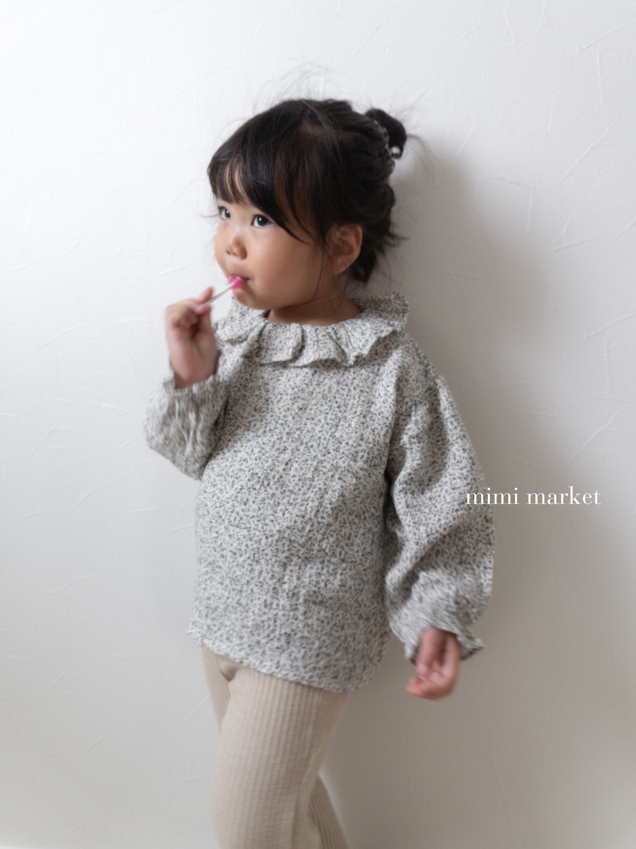 ［mimi market］Flour color blouse