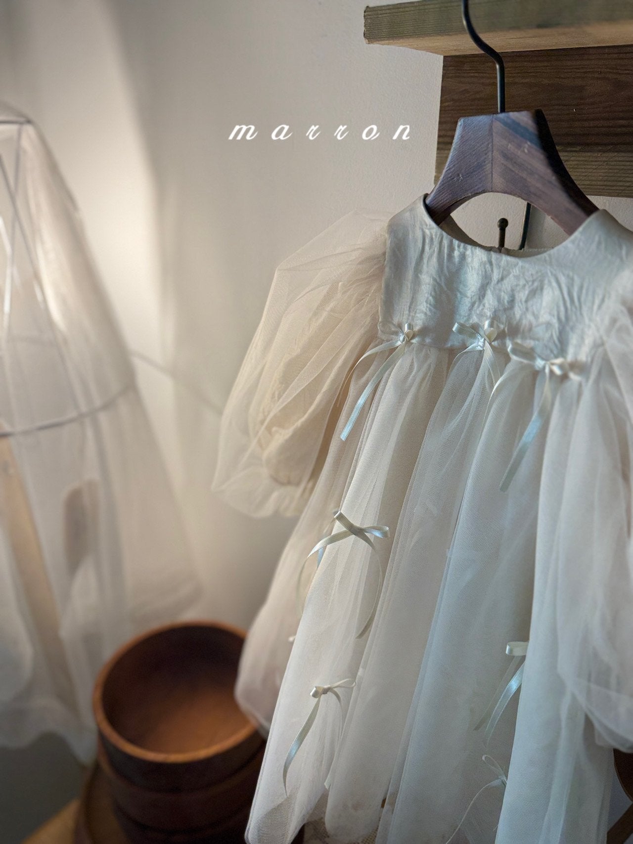 ［marron］Ribbon dress