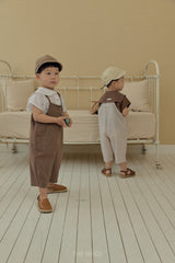 ［The beige］Binding overalls